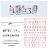 Celebridad en línea uñas hellokitty pegatinas dedo medio vertical gato KT lindo gatito gatito parte trasera adhesiva pegatinas de uñas flor joyería