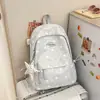 Mochila Nueva Estilo Coreano Ins con Estrellas y Lunares para Estudiantes Mujeres, Gran Capacidad, Ligera, Bolsa Escolar, Linda Mochila de Dibujos Animados