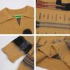 Suéter de Estilo Americano Retro Moderno de Marca con Combinación de Colores Degradados Estilo Holgazán para Hombre y Mujer Pareja Oversize Chaqueta de Punto a Contraste