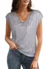 Camiseta de fiesta sexy con escote en V y lentejuelas brillantes perladas para mujer, estilo transfronterizo europeo y americano, de verano, nueva, de Amazon
