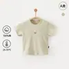 Camisetas de Manga Corta Finas de Verano para Bebés Niños y Niñas, Ropa Infantil de Verano para Niñas de Color Liso con Media Manga, Algodón Puro Grado A