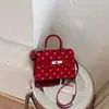 Bolso de lunares de moda y tendencia para mujer, nuevo bolso cruzado versátil 2026, bolso de mano cuadrado pequeño exquisito de alta gama