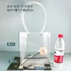 Nueva bolsa transparente con forma de T para flores, bolsa impermeable de PP para plantas en maceta y bonsáis, bolsa trapezoidal para empaquetar ramos, grande de PVC