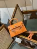 Bolso Kelly con Patrón de Cocodrilo 2026 Nueva Moda Lujo Ligero Bolso de Mano de Gama Alta Versátil Bolso de Hombro Cruzado para Viajes Diarios Moderno