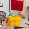 Nuevo almacenamiento de imanes para refrigerador de bloques de construcción, almacenamiento de film transparente para cocina del hogar, estante magnético para puerta de entrada, cosas buenas