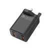 Adaptador de Carregamento Rápido Multi-Porta 200W 2A2C Carregador de Celular Ac 20W+Ac 20W com Luz de Led Venda por Atacado