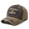 Gorra de béisbol retro lavada con bordado, gorra de pico desgastada de nuevo estilo, sombrero para el sol para exteriores, moderno y versátil, a la moda