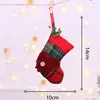 Decoración Navideña Escena Arreglo de Árbol Suministros Festivos Joyería para Disfraz Bolsa de Materiales Calcetines de Tela Colgante Accesorios
