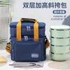 Bolsa de Almuerzo Temu Lonchera Bolsa Térmica con Hielo Capa Única/Doble Bolsa de Almuerzo a Prueba de Fugas Portátil Bolsa Térmica Bento