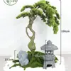 Celebridade da Internet Pin de Boas-Vindas Artificial Personalizado Grande para Paisagismo Interno e Externo Ornamentos Decorativos Atacado Podocarpus Árvore Artificial