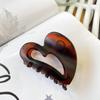 Horquilla Europea y Americana Nuevo Amor Hebilla de Mariposa Engrosada Parte Trasera de la Cabeza Corazón Pinza de Agarre Combinable Elegante Sencilla Accesorios para el Cabello Pinza de Tiburón