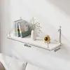 Estante de pared tabla de madera de una sola tabla sala de estar mesita de noche estante de soporte sin perforación estante flotante de pared para el hogar