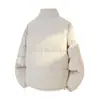 Nueva chaqueta de algodón de comercio exterior para hombre, abrigo de algodón cálido engrosado de color liso para invierno, chaqueta acolchada versátil de marca de moda con cuello alto en stock