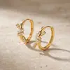 Brincos de Clipe Redondos com Nó Estilo Coreano e Japonês, Brincos Minimalistas Únicos com Design Moderno, Brincos de Moda de Nicho, Atacado