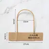 En stock al por mayor bolsa de papel asa de cuerda de mano cuerda de cuerda de papel kraft bolsa de mano bolsa de papel color cuerda de kraft cuerda de papel fabricantes