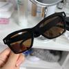 Gafas de Sol Cuadradas Retro Marrones 2025 Nuevas Gafas de Sol para Mujer Estilo Popular de Gama Alta Gafas con Protección UV