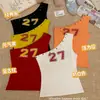 Camisola Sexy Retro de Remaches con Estampado de Letras para Mujer, Top Exterior Dulce y Picante de Corte Ajustado