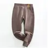 [Gran Venta Especial] Pantalones Cálidos de Invierno para Niños Medianos y Grandes Pantalones Gruesos de Doble Capa para Otoño para Niños y Niñas Rodilleras Leggings