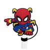 Tapa antipolvo para popote de Spiderman transfronteriza Amazon diámetro 8-10 mm tapa para popote accesorios para popote reutilizable