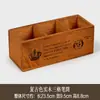 Caja de almacenamiento de madera vintage para artículos varios, a prueba de polvo para el hogar, caja de joyería, flor de begonia, escritorio de sala de estar, habitación, caja de almacenamiento de sentido avanzado