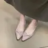 Primeiro Encontro com o Sapato Elegante de Salto Anabela com Design de Torção Estilo Francês, Novo Modelo 2026, Sapato Feminino Roxo para o Dia a Dia, Fácil de Calçar