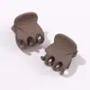 Pinza de Garra Mini Color Café con Leche Transfronterizo con Cabeza Redonda Grande de 1.5 cm Pinza Pequeña de Princesa Pinza para Flequillo Accesorio para el Cabello