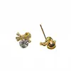 Pendientes de lazo compactos y elegantes, modernos y versátiles, accesorios de lujo ligero para el día a día