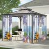 Cortina Ventana Pantalla Impermeable Exterior Comercio Exterior Transfronterizo Pabellón Moderno Amazon Transfronterizo Toldo Protector Solar Serie Bosque