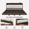 Cama de Hierro Forjado Cama Doble Dormitorio Principal Acero Inoxidable Cama de Hierro con Suspensión Marco de Acero Engrosado Cama Moderna Simple Suspendida