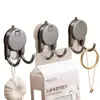 Gancho Doble Colgante de Ventosa para Papel de Cocina, Colgador de Pañuelos Multifuncional Portátil, Gancho Adhesivo Fuerte para Baño, Cocina, Inodoro