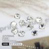 Popular online popular manicure pilha de diamante acessórios novo produto acabado torto coração gordo quadrado diamante Super Flash machado amor unha Diamante