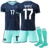 2627 Alemania Copa del Mundo Camiseta de Visitante Conjunto de Uniforme de Fútbol No. 13 Müller N.º. 8 Kroos No. 7 Havertz