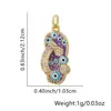 Collar de Chanclas para Mujer, Colgante de Ojo con Goteo de Aceite, Chanclas Europeas y Americanas Personalizadas, Cadena para Clavícula Incrustada con Diamantes, Accesorios Transfronterizos
