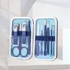 Acero inoxidable oro rosa 18 piezas kit de cortaúñas cortaúñas manicura manicura cortaúñas negros herramientas de manicura
