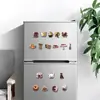 20 Piezas de Marrón Estilo Ins Lindas Pasteles Estilo Realista Decoración Personalizada Creativa para Refrigerador Hogar Bricolaje Pegatinas Magnéticas Suaves Venta al por Mayor