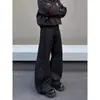 Jeans Curvos con Rayas Salpicadas Estilo Retro Americano para Hombres y Mujeres, Pantalones Anchos Casuales Versátiles