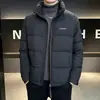 Chaqueta de plumón para hombre Transmisión en vivo Transfronteriza Calidad Cuello alto Chaqueta de plumón Hombres jóvenes Cálida Protección contra el frío Chaqueta acolchada Se puede abrir en dos