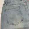 Jeans rectos holgados azul claro, de tiro alto, adelgazantes, con caída, versátiles, pantalones de pierna estrecha a ancha 13157