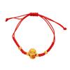 Ano Novo Cordão Vermelho Gota de Óleo Moeda de Cobre Flor Cabacinha Palavra Fu Pequena Cobra Cordão de Mão Estilo Étnico Ajustável Temperamento Joias Festivas