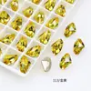 Pedras de Strass para Unhas Dongzhou Cristal em Formato de Machado 9x14 Strass de Vidro de Alta Qualidade, Strass de Formato Irregular, Decorações para Nail Art, Strass Dongzhou em Formato de Machado