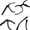 Versión coreana de moda de caja de espejo plano con marco negro TR90, marco de gafas con placa de luz azul, marco de gafas de montura completa, venta al por mayor