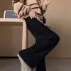 Calça de maternidade, casual, perna reta solta, adequada para primavera e outono, novo estilo 2026, leggings de tricô para outono e inverno