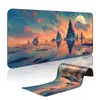 Alfombrilla de ratón grande personalizada estilo Ins nórdico para juegos y uso de oficina, engrosada, resistente a la suciedad, antideslizante, alfombrilla para escritorio de teclado de computadora
