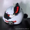 Decoración de Casco de Orejas de Gato Motocicleta Vehículo Eléctrico Jinete Mujer Casco de Moto para Esquiar Orejas de Felpa Desmontables