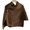 Chal de Mujer para Invierno 2026, Bufanda Atmosférica Estilo Coreano Otoño e Invierno Nuevo, Chal Perezoso de Moda, Calentador de Cuello de Jersey de Cuello Alto