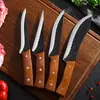 Cuchillo de hueso forjado para cortar cerdo cuchillo para cortar cerdo cuchillo para pelar hueso cuchillo para raspar hueso oveja res Desgarrador cuchillo afilado cuchillo especial para sacrificio