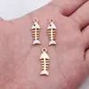 24x 8.4mm 0.85g fofo gato preto e branco ossos de peixe diy liga gota de óleo brincos pulseira acessórios de moda