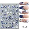 Adesivos de Unhas Artísticas Novos Transfronteiriços Estereoscópicos em Relevo Desenho Animado Floco de Neve de Natal Árvore de Natal Cordão de Luzes Boneco de Neve Adesivos de Unha de Natal