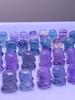 Pieza tallada de fluorita natural al por mayor adornos de bestia dorada colgante colgante accesorios para pulsera