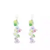 Pendientes de Borla de Lirio del Valle Dopamina para Mujer, Pendientes de Perlas de Imitación de Alta Gama, Nuevo Estilo Festivo 2026 Pendientes de Verano